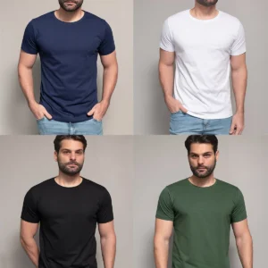 Kit 4 Camisetas Masculinas Lisa